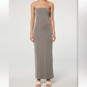 The Line by K Strapless Jace Dress in Slate Grey size XS